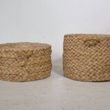 1970s Nesting Stools Design Woven Stools
