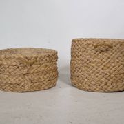 Tabourets gigognes design des années 1970 Tabourets tissés