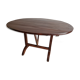 Folding oval winemaker's table