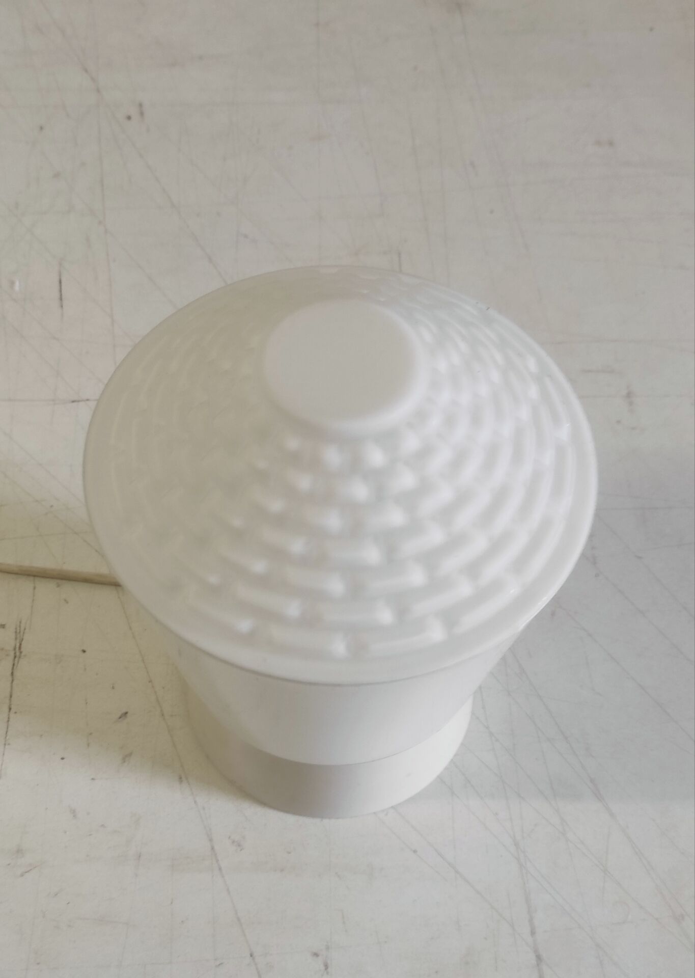 Bauhaus style ceiling light in opaline glass - mid 20th century
