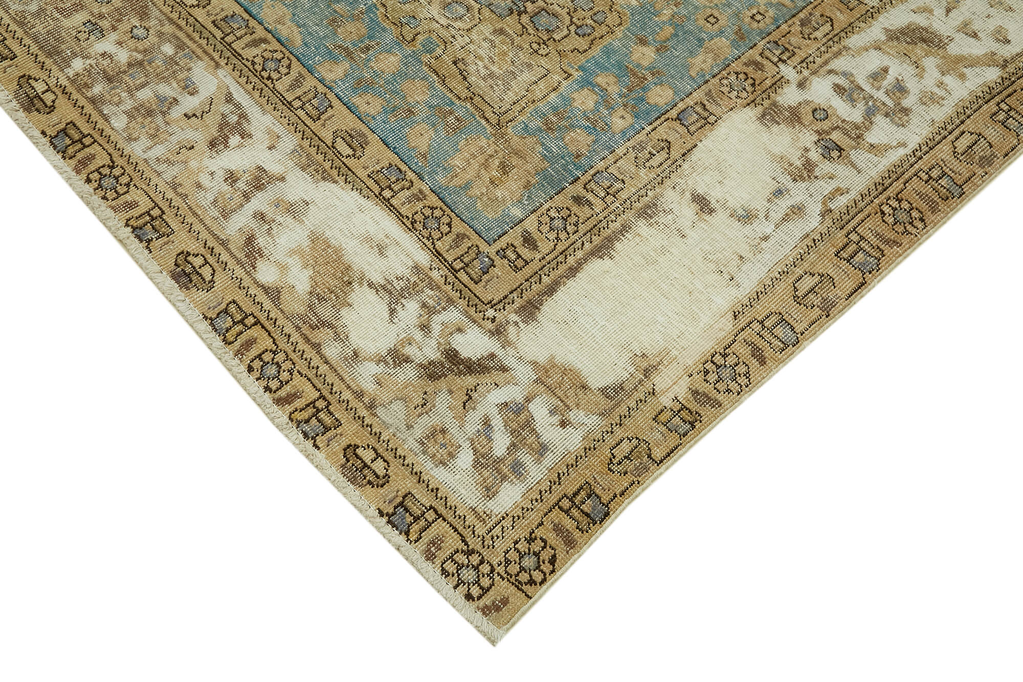 Handmade oriental contemporary 1980s 304 cm x 377 cm beige wool carpet