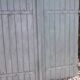 Pair of wooden iron hanging shutters