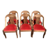 Series of 6 gondola chairs