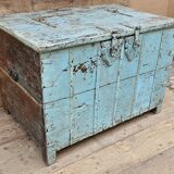Antique Burmese teak dowry chest