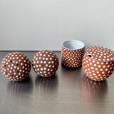 Lot de 4 vases zeuthen keramik années 1950 danemark