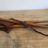 Folding leather fishing stool