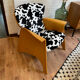 Designer armchair Federico Giner cowhide pattern