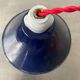 Lot 3 old blue conical enamel suspensions