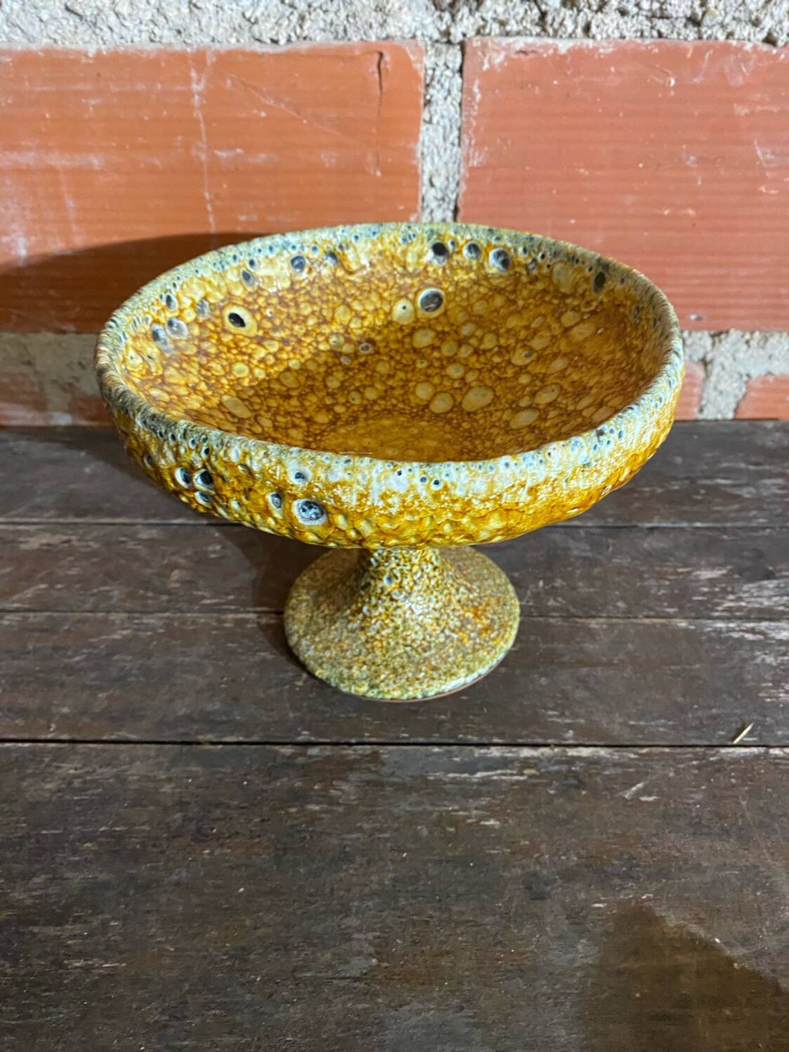 Fat Lava CHARLES CART Cyclope Honey Vintage Ceramic Bowl