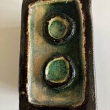 Mid century potter's vase in crystallized enameled earth