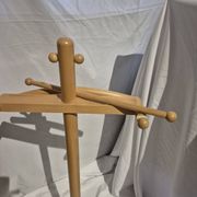 Porte-vêtements en bois vintage