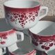 Tasses vintage luneville