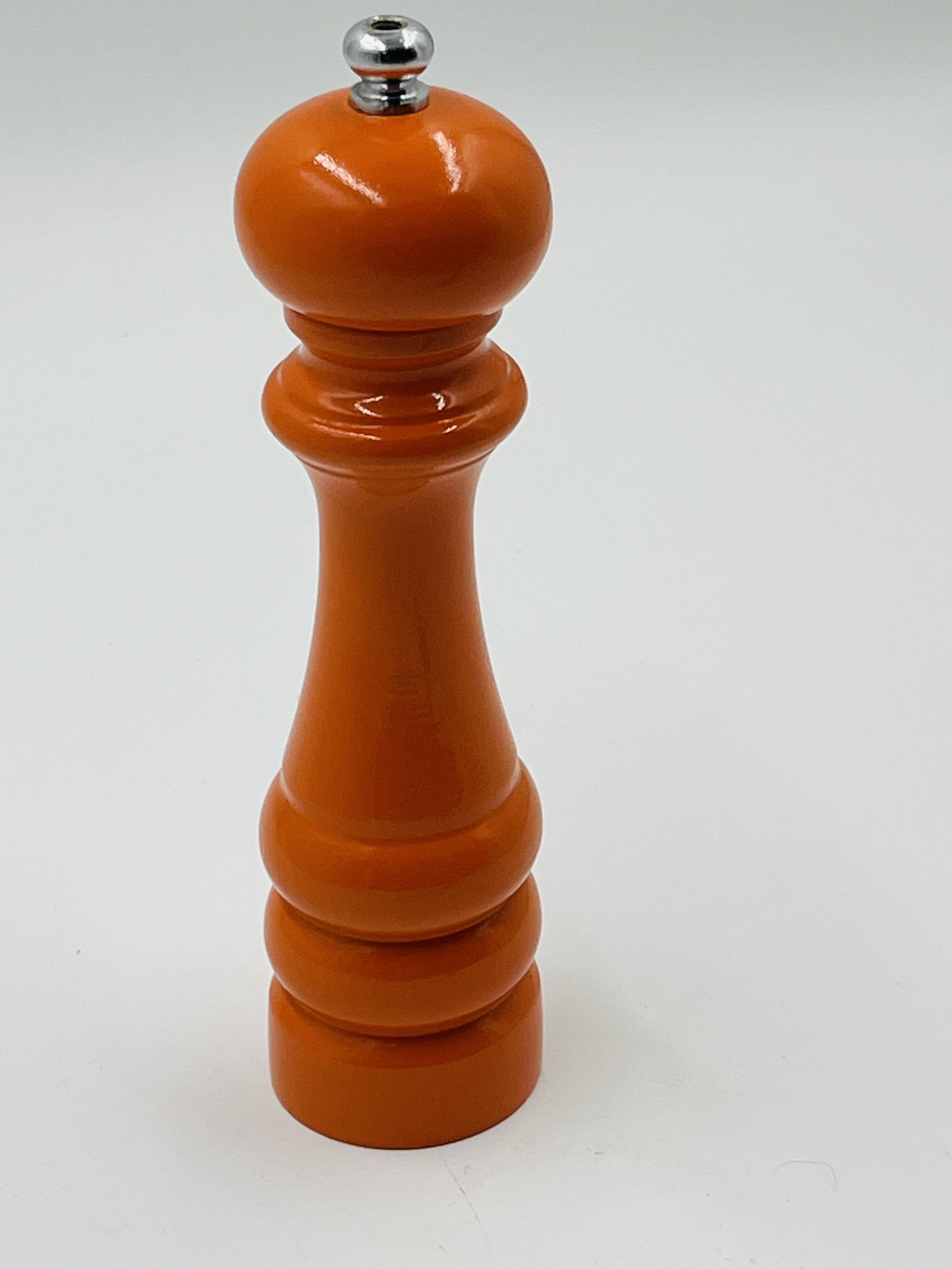 Vintage orange Peugeot pepper mill