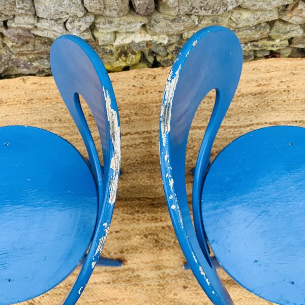 Paire de chaises Baumann modèle mouette