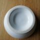 Old white bowl