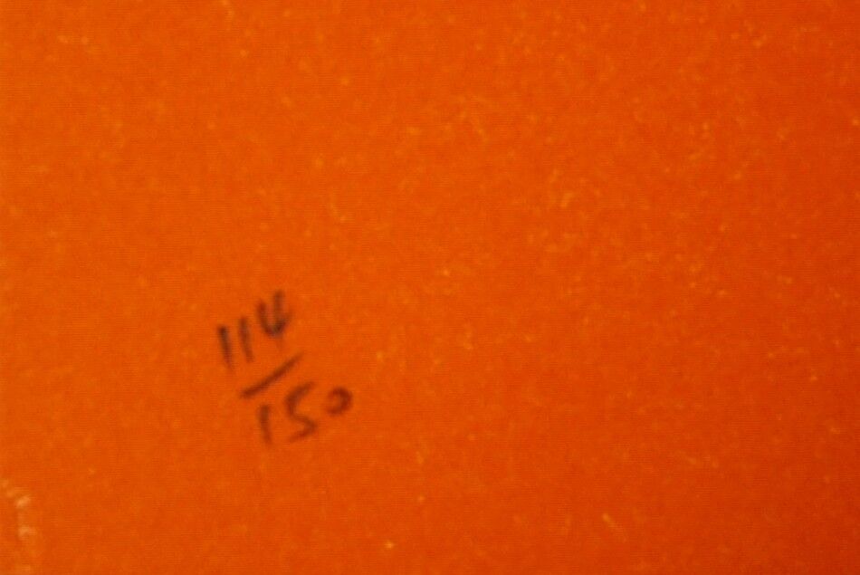 Original lithograph signed and numbered Gilles Aillaud, Roland-Garros, 1984.