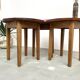 3 tables basses demi-lune, Danemark, années 60