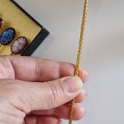6 teaspoons Mazagran gilded to fine gold 24 carat finish enamels in Murano glass