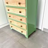 Chest of drawers oak 5 drawers 50s