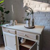 Linen wood sideboard