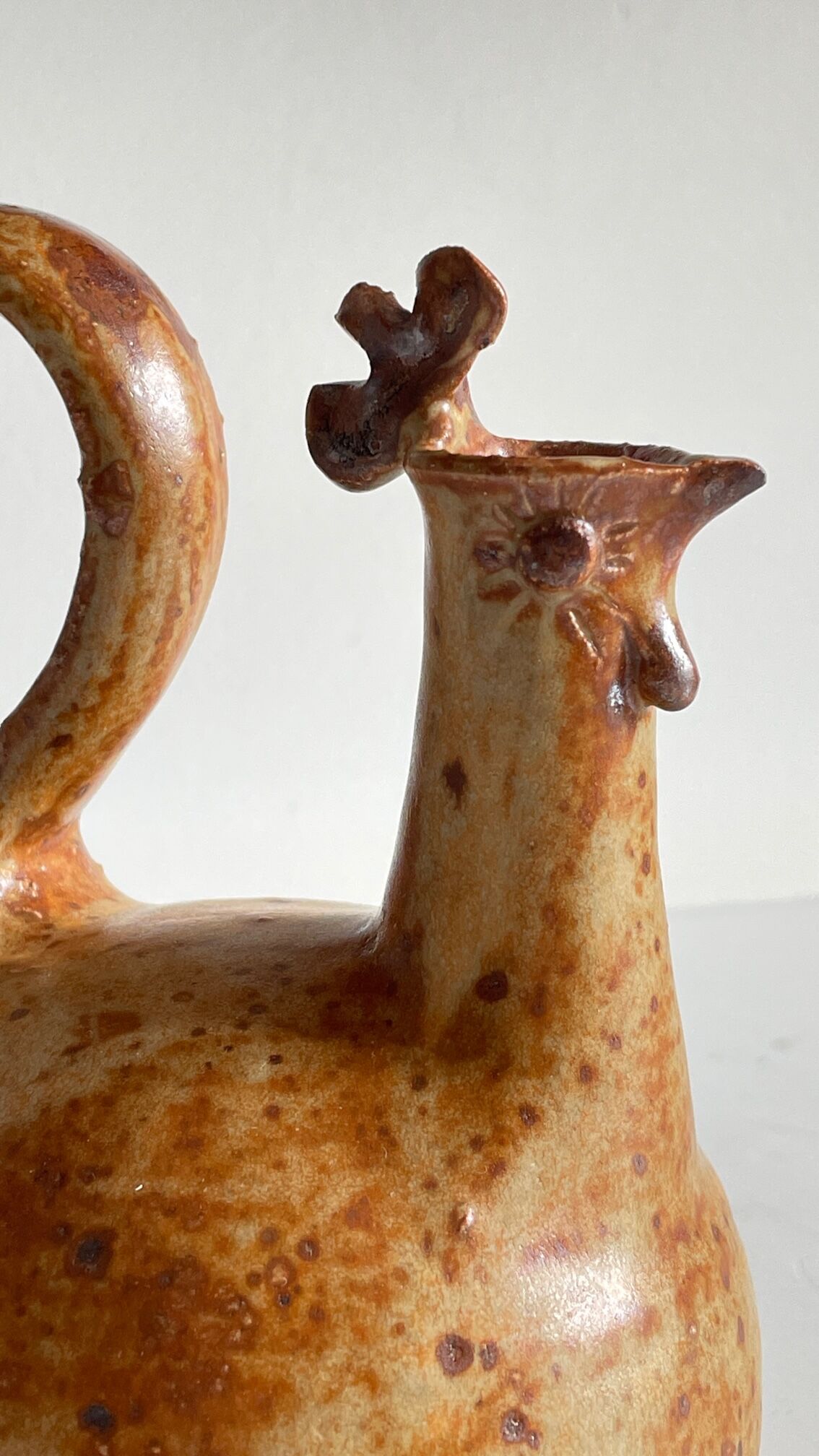 Ceramic Zoomorphic Rooster shape Vintage