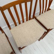 1960s Set of 4 Vintage Teak Dining Chairs by Slagelse Møbelværk
