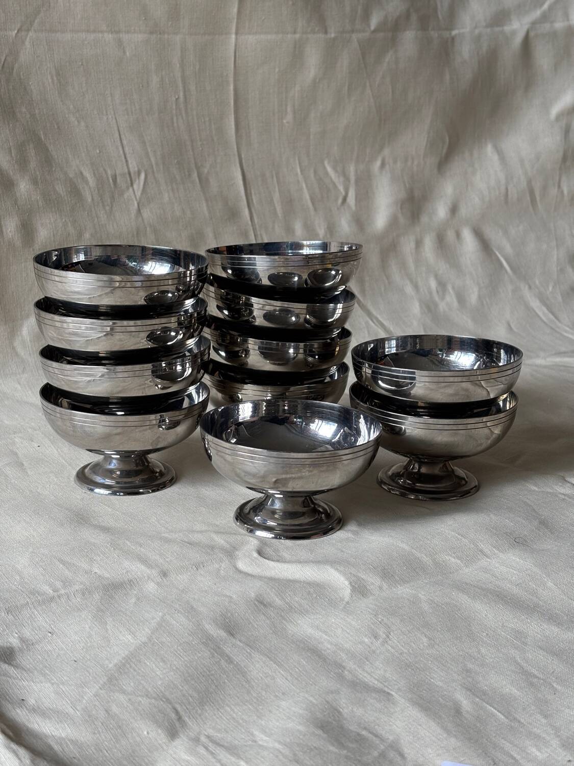 Vintage stainless steel cups