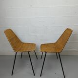 Pair of chairs Gian Franco Legler model Basket