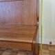Vintage oak bench with storage compartment, two-seater, 104 cm