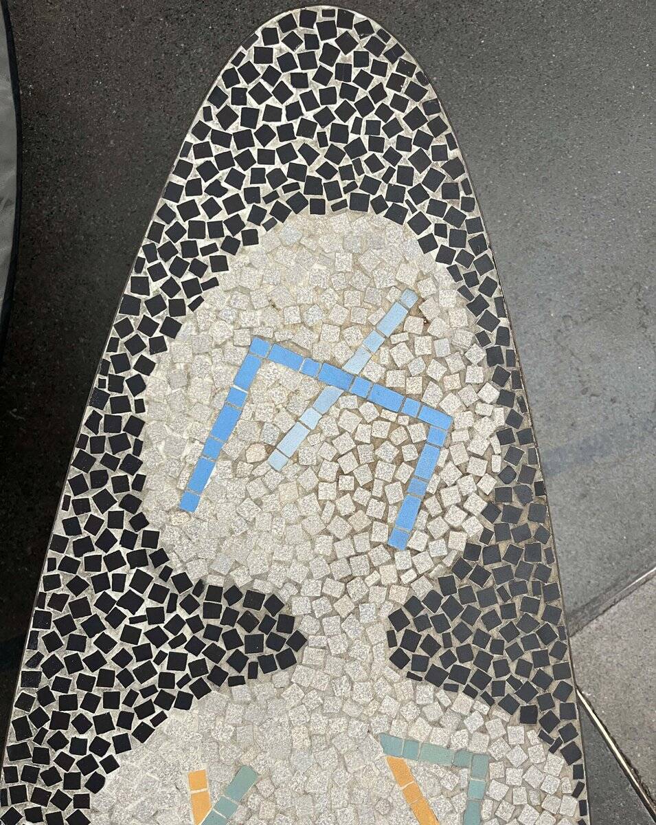Mid-Century German Mosaic Couch Table from Berthold Müller Oerlinghausen, 1960s