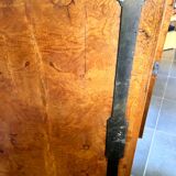 Importante enfilade en loupe de thuya XIX eme.plateau de marbre