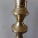 Old candle holder in gilded bronze