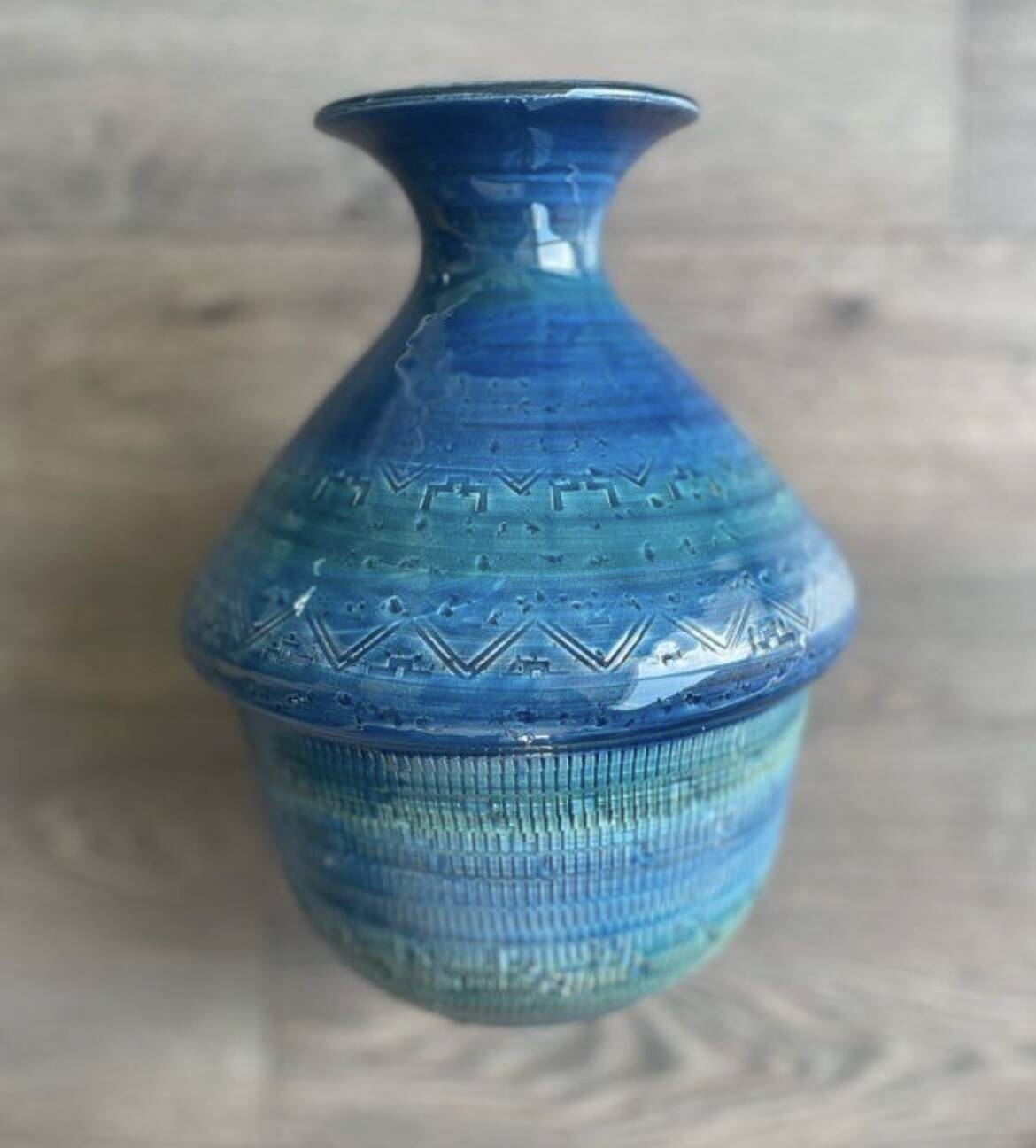 Ceramic vase Rimini Aldo Londi Bitossi 1960