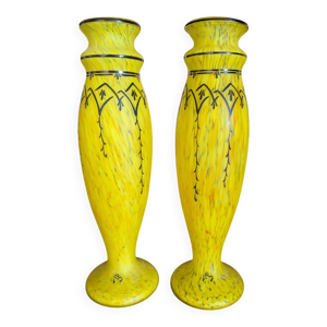 Paire de vases Legras