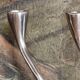 2 bougeoirs zig zag, design Xavier Lust
