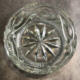 FRUIT CUTTER, SALAD BOWL in Solid CRYSTAL decorated with Hand-Cut PATTERNS