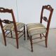 Series of 6 chairs, cherry, 19th
