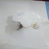 Glass tulip pendant light