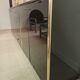 Black lacquered and brass design 70/80