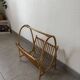Vintage bamboo magazine rack