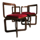 Set of 4 base italian dining chair's 1960