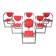 Sinus Dining Chairs from KFF, 1990s, Set of 6