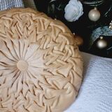 Light beige velvet cushion