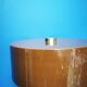 Burgundy red enamelled metal lamp