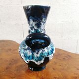 Vase bleu vallauris
