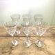 Set of 6 crystal glasses