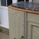 Art Deco sideboard in renovated solid oak – marble top
