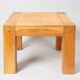 Coffee table in solid ash from the 1970s.