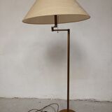 Brass articulated floor lamp