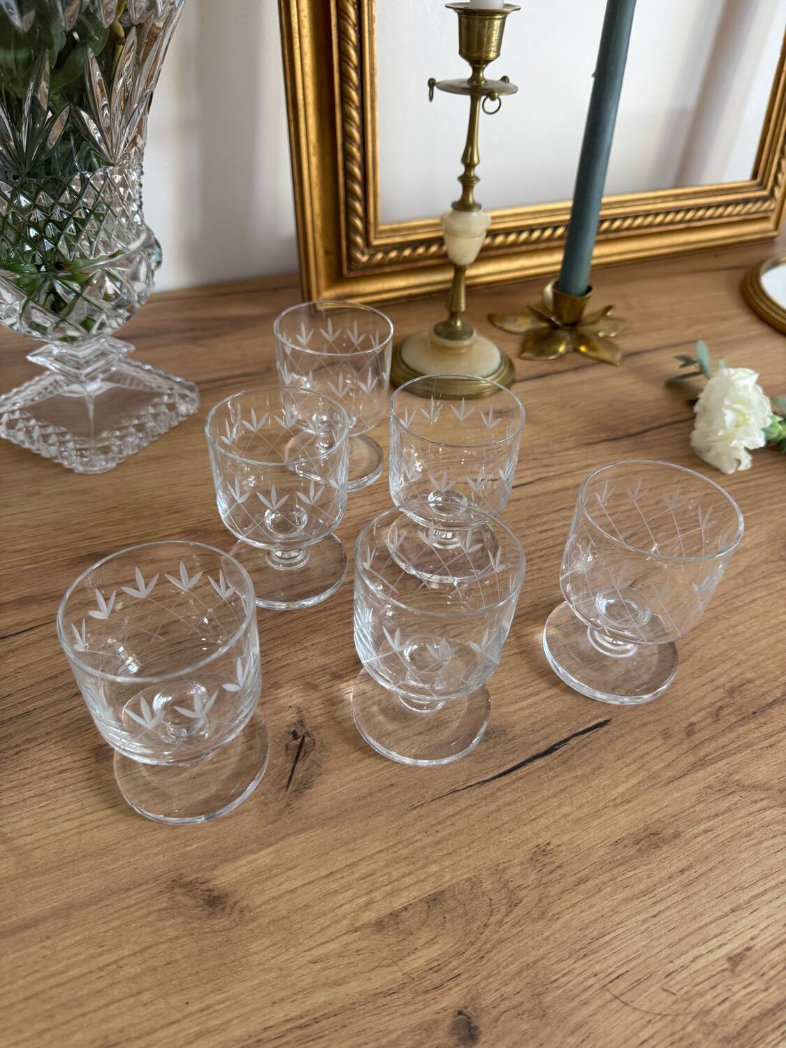 Vintage liqueur glasses